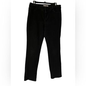 Chico’s Platinum Ultimate Fit Slim Leg Black Jeans Size Large/12 (Chico’s Sz 2)